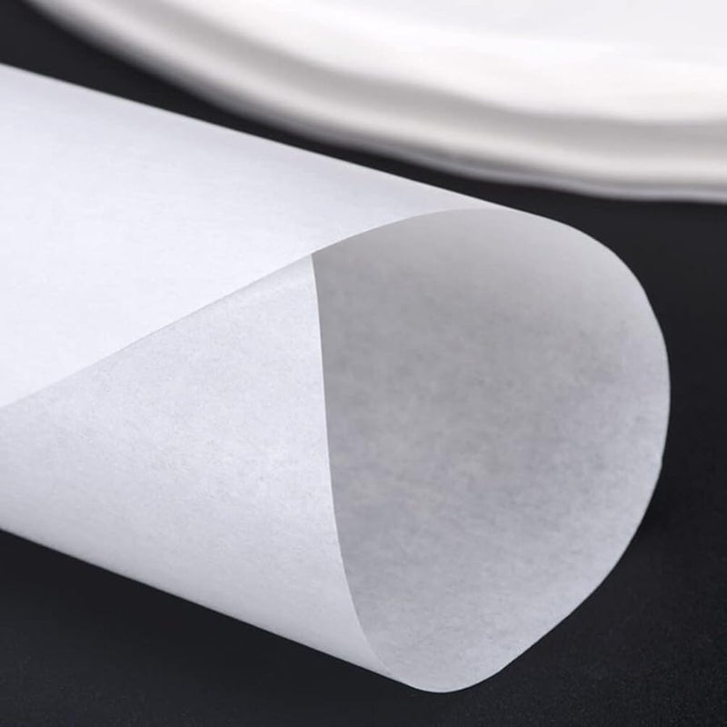 Non Stick Oven Liner 32x32cm White Double Sided Silicone Oil Barbecue Paper 50 Sheets - Image 2